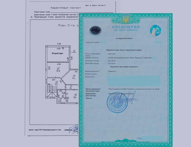 Правоустанавливающие документы на объект залога